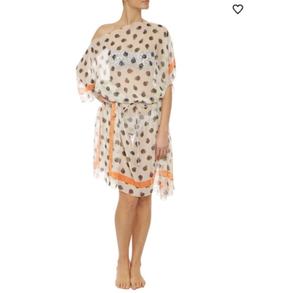 Stella McCartney**White/Navy Oranges Kaftan Coverup***One Size $480 NWT - Picture 1 of 2